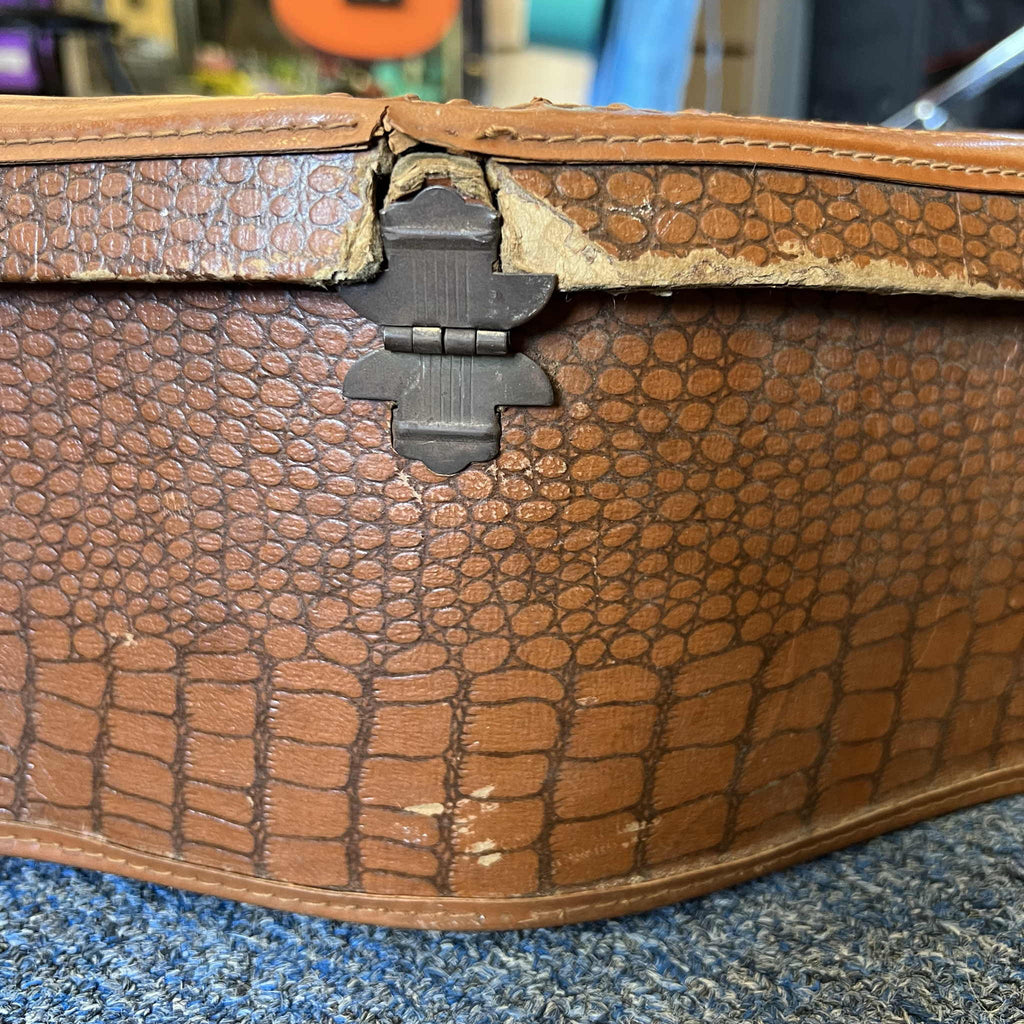 Gibson Chipboard Guitar Case Vintage Faux Alligator