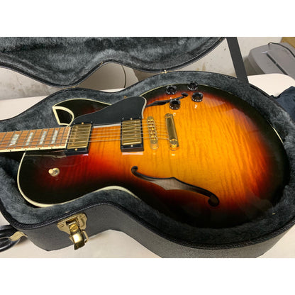 Gibson ES-137 Semi-Hollow Body Guitar Excellent w/HSC Tri-burst 2003