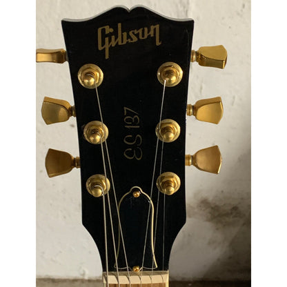Gibson ES-137 Semi-Hollow Body Guitar Excellent w/HSC Tri-burst 2003