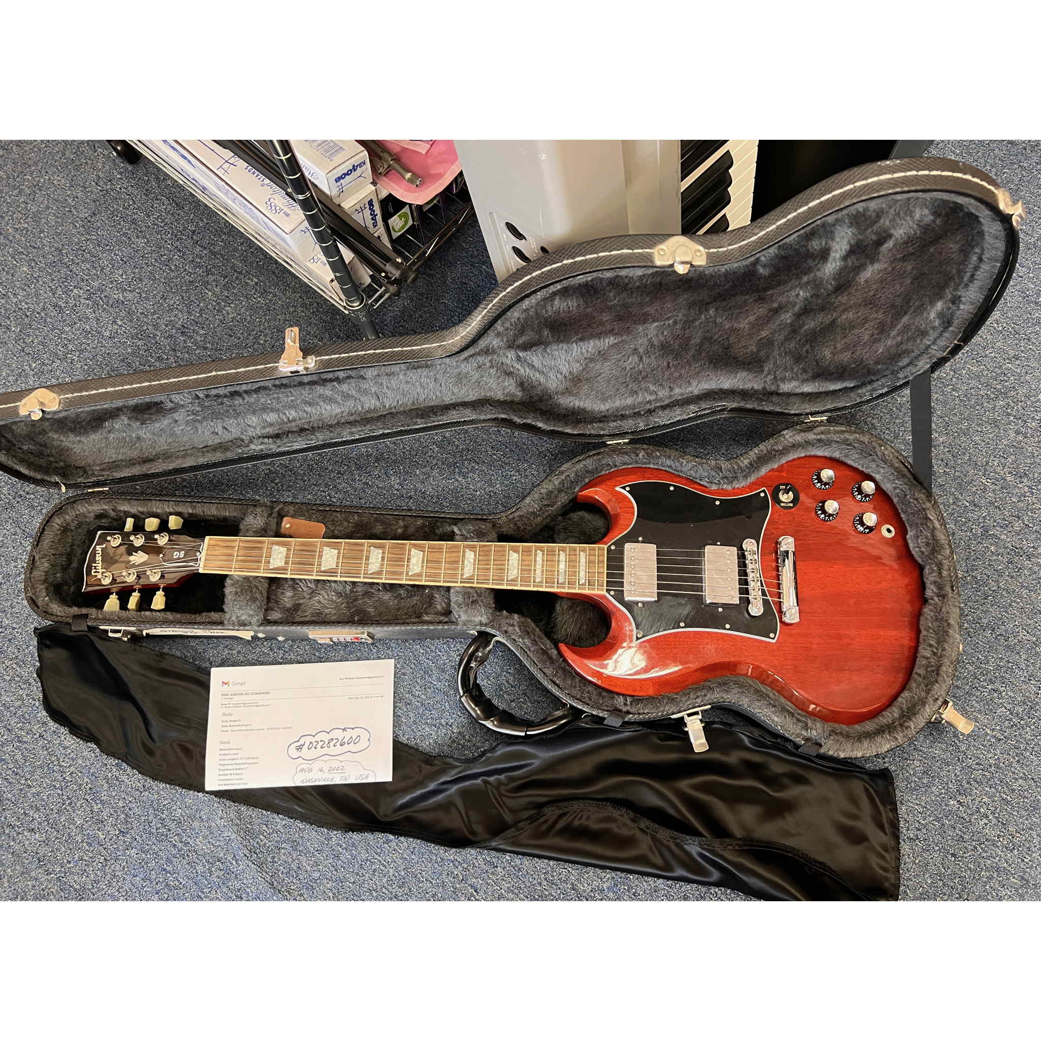 Gibson SG Standard Heritage Electric Guitar Cherry 2002