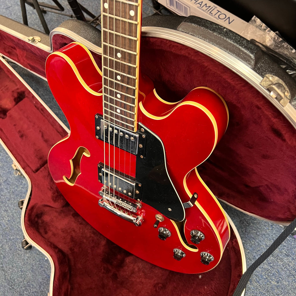 Hamer Echotone Semi-Hollow Electric Guitar w/HSC RED (used)