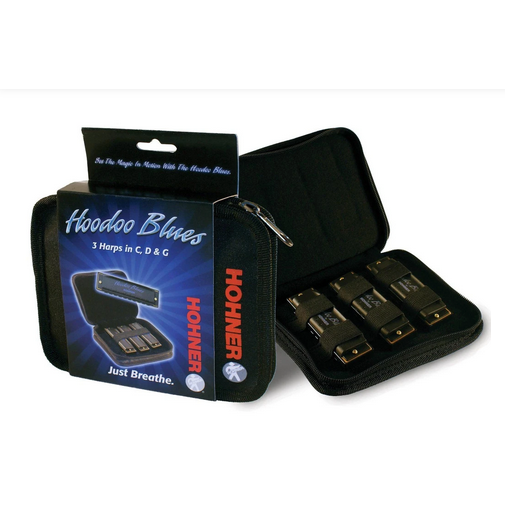 Hohner Hoodoo Blues Harmonica Value Pack 3 Harps in C D G