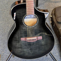 Ibanez AEWC400 Acoustic-Electric Guitar - Transparent Black Sunburst High Gloss