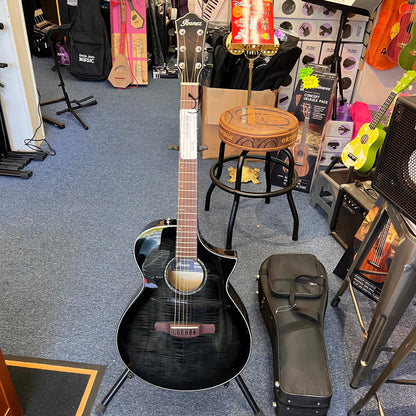 Ibanez AEWC400 Acoustic-Electric Guitar - Transparent Black Sunburst High Gloss
