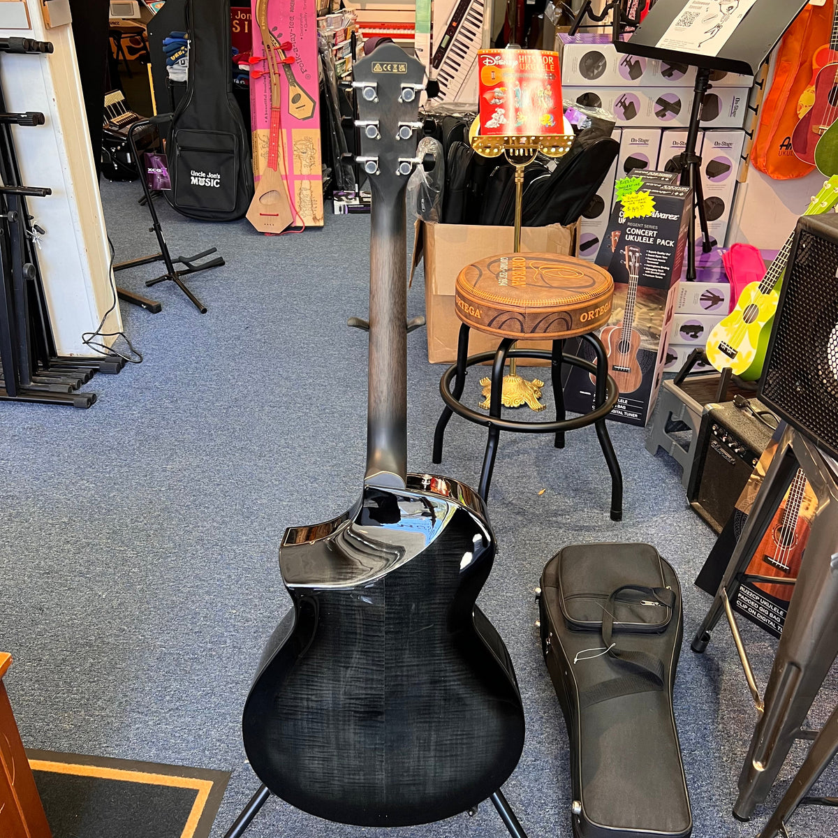 Ibanez AEWC400 Acoustic-Electric Guitar - Transparent Black Sunburst High Gloss