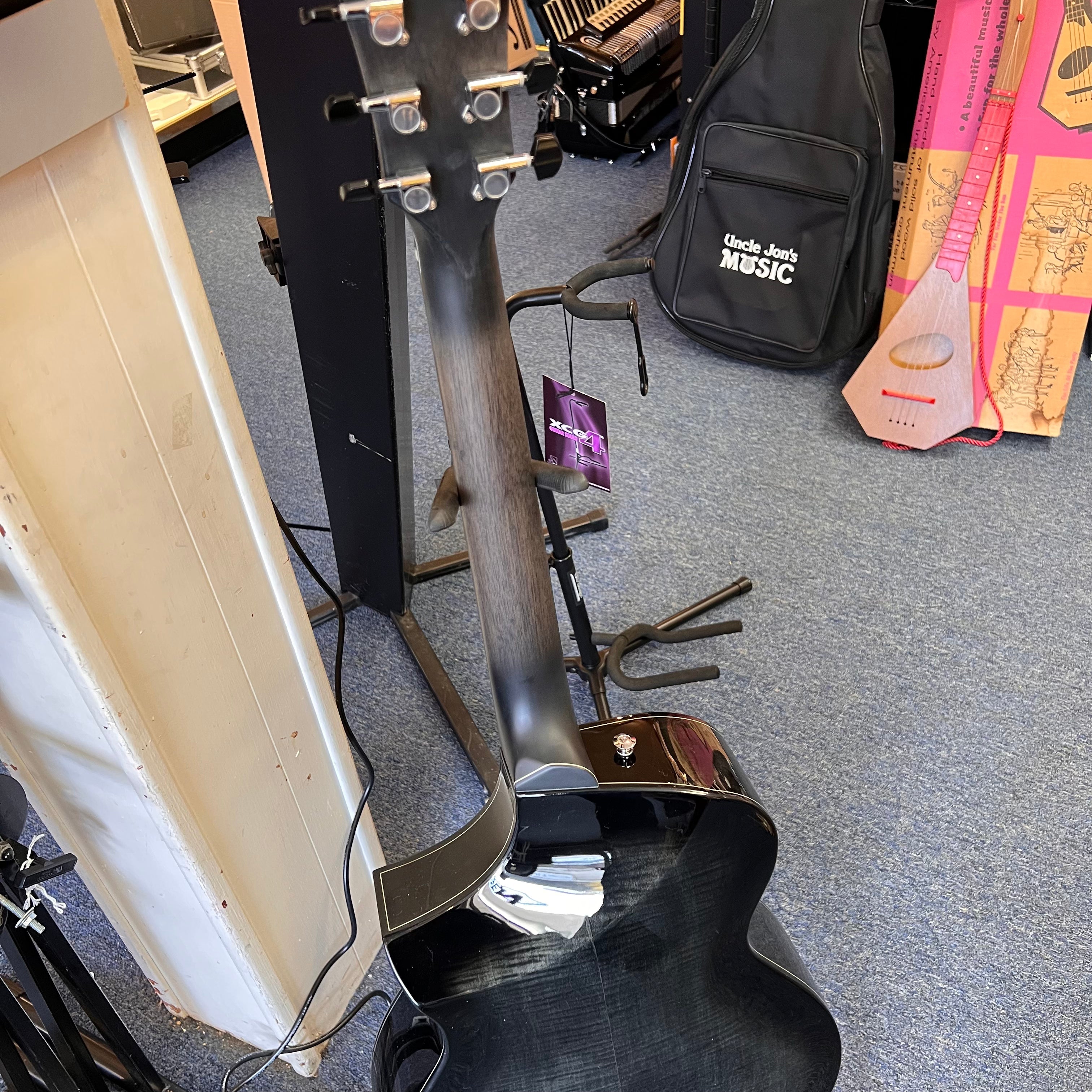 Ibanez AEWC400 Acoustic-Electric Guitar - Transparent Black Sunburst High Gloss