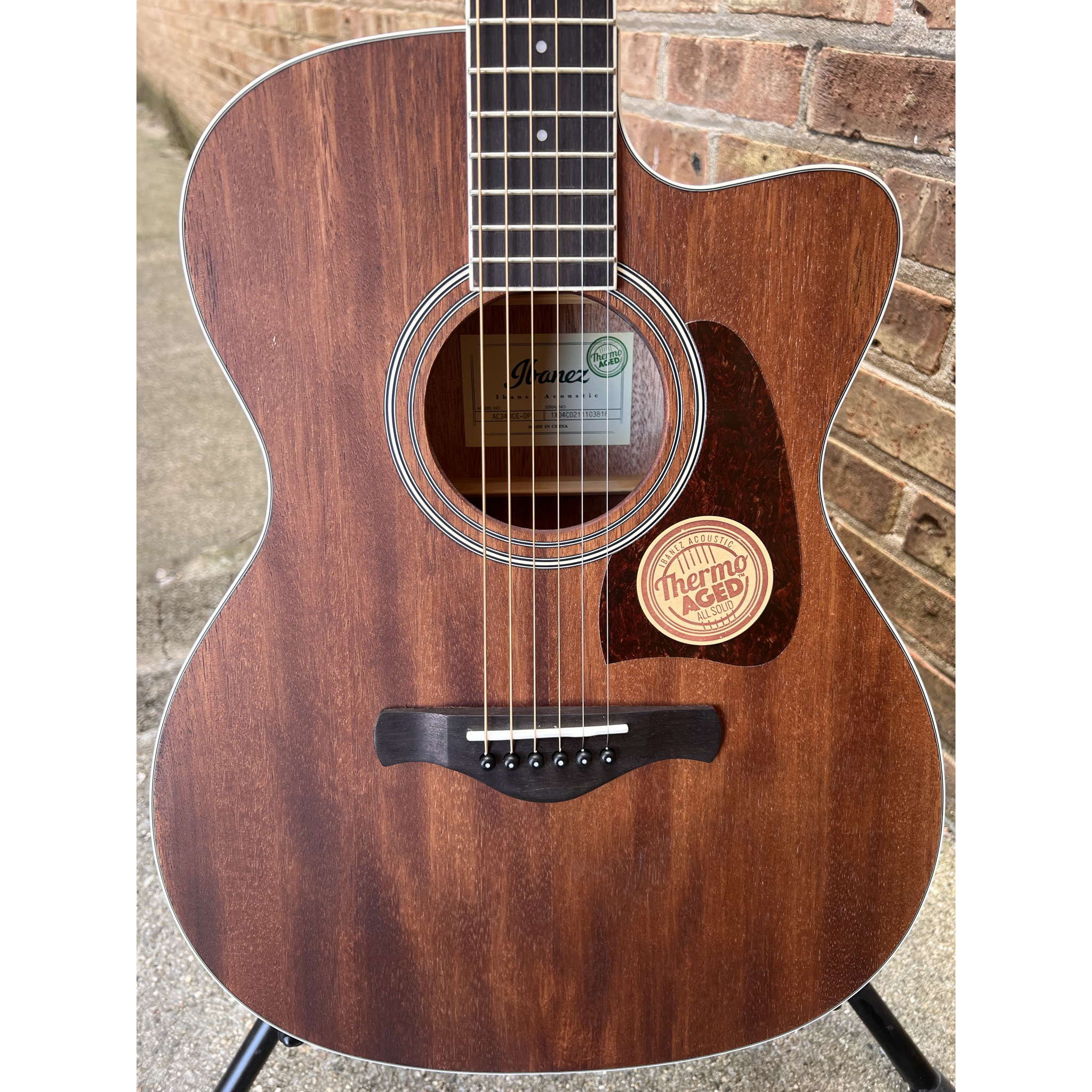 Ibanez Artwood AC340CE Cutaway Grand Concert Acoustic-Electric Guitar - Open Pore Natural