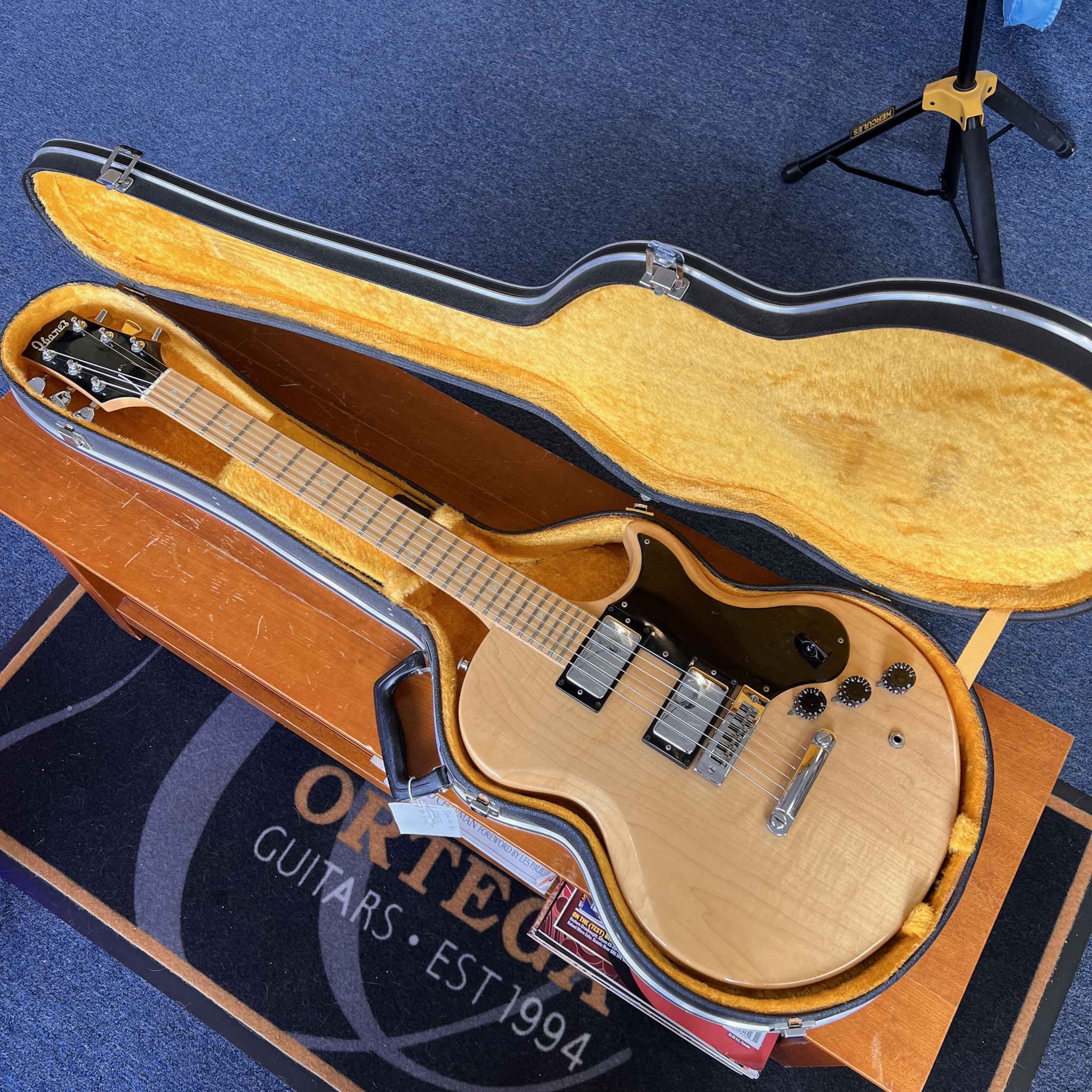 Ibanez Electric Guitar 2451 NT Vintage w/OHSC (copy of Gibson L6-S) 1976