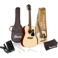 Ibanez IJV30 Jampack Acoustic Guitar Package - 3/4 Size Dreadnought Guitar (Natural)
