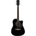 Ibanez PF Series PF15ECE Dreadnought Cutaway Acoustic-Electric Guitar Black