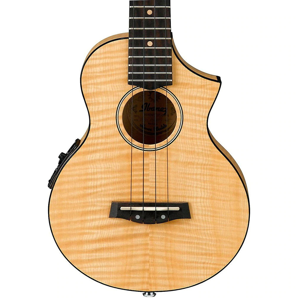 Ibanez UEW12E Acoustic-Electric Concert Ukulele Flamed Maple