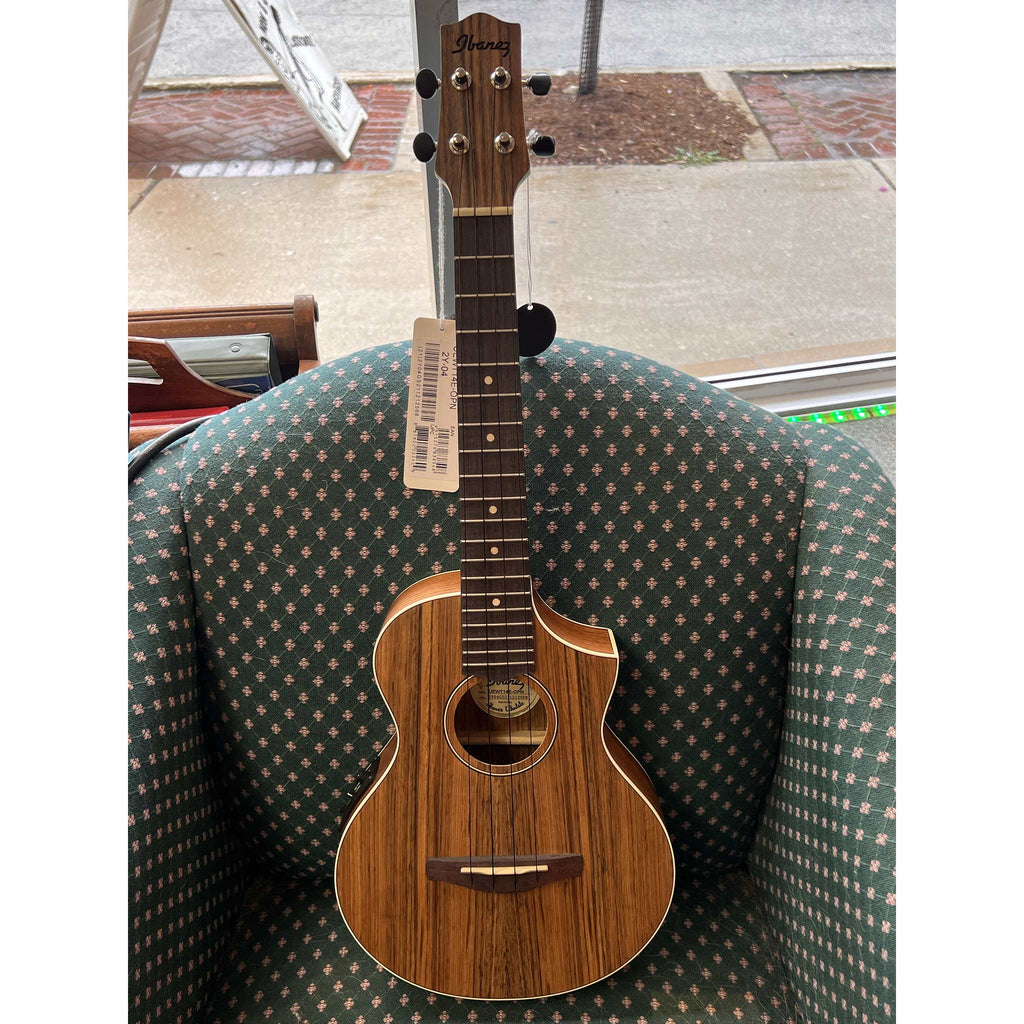 Ibanez UEWT14E Tenor Ukulele with Electronics and Cutaway - Natural