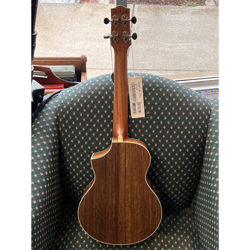 Ibanez UEWT14E Tenor Ukulele with Electronics and Cutaway - Natural