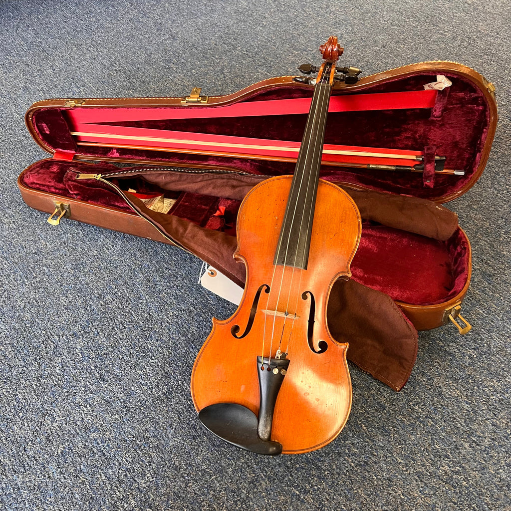 Jan Kriml 4/4 Violin w/case & bow Vintage Nice!