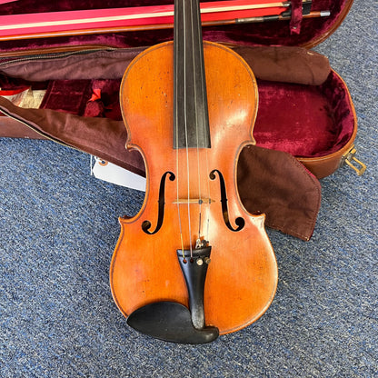 Jan Kriml 4/4 Violin w/case & bow Vintage Nice!