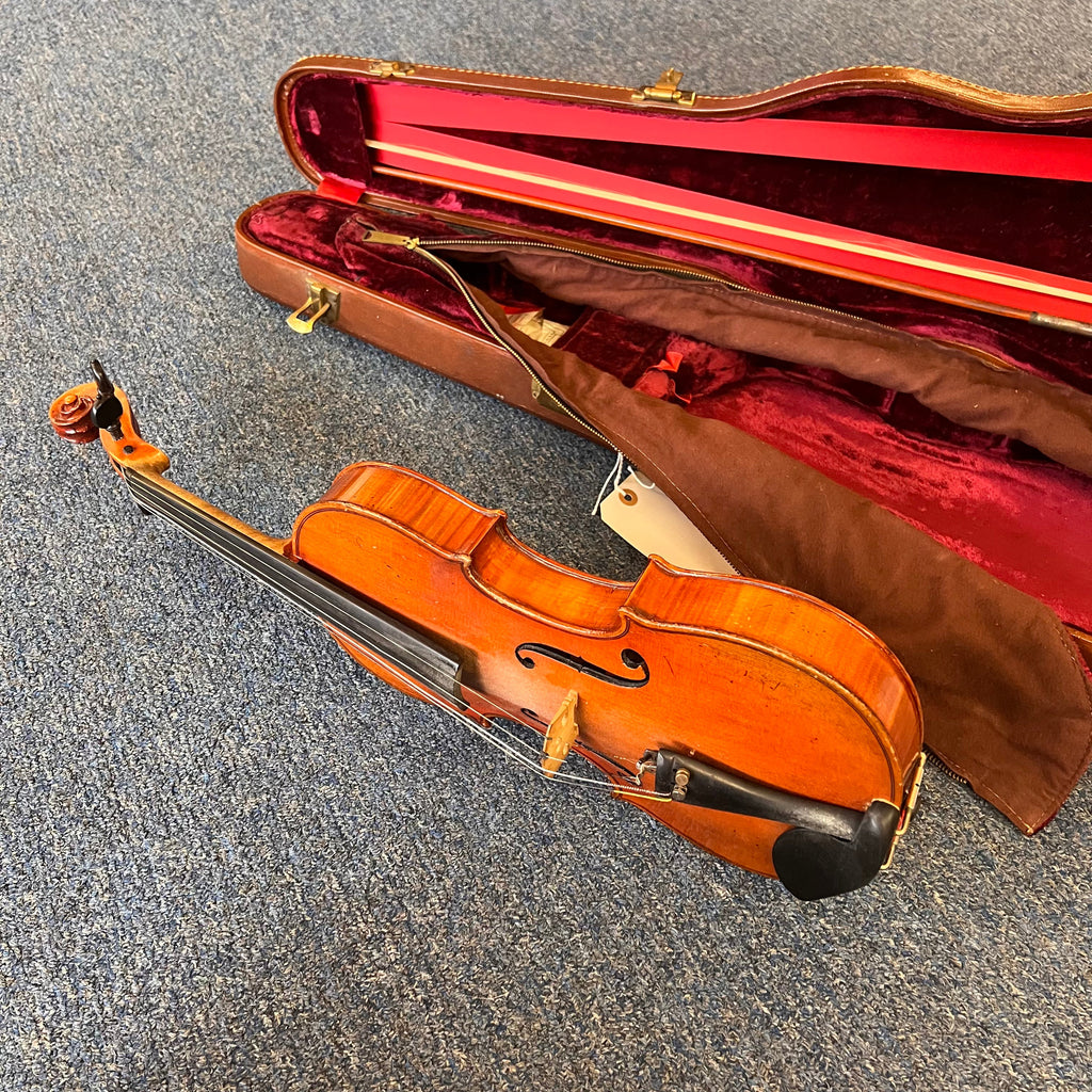 Jan Kriml 4/4 Violin w/case & bow Vintage Nice!