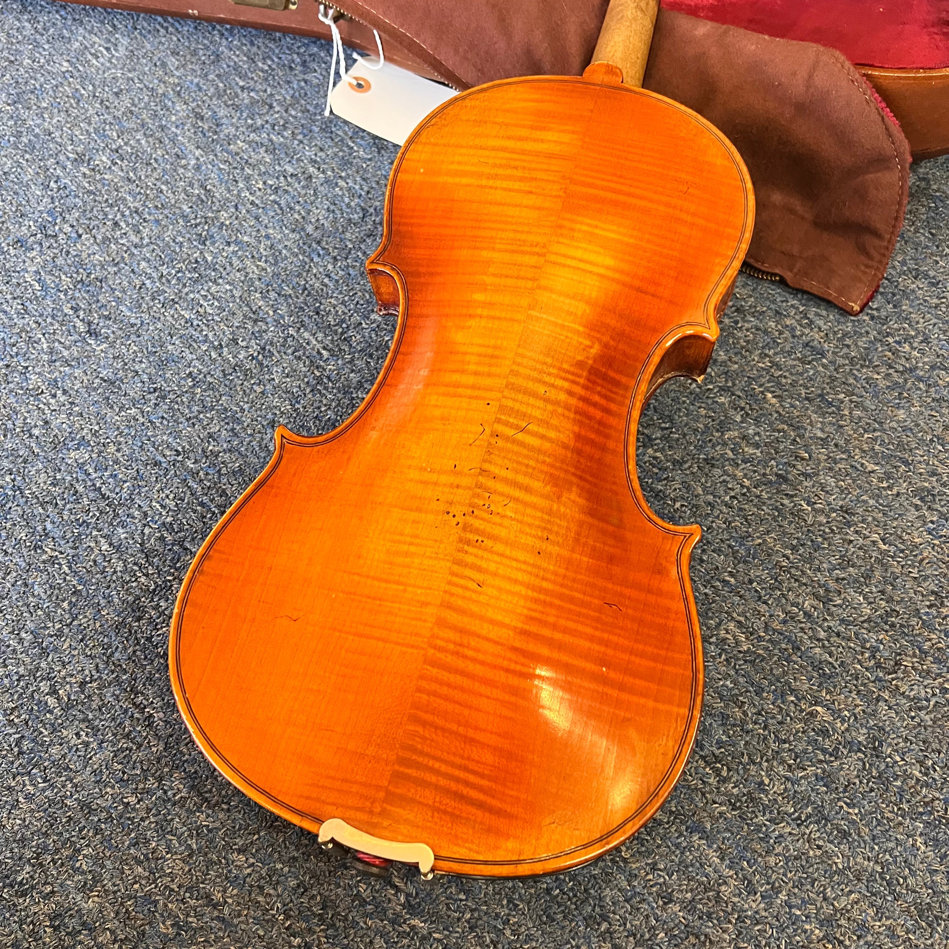 Jan Kriml 4/4 Violin w/case & bow Vintage Nice!