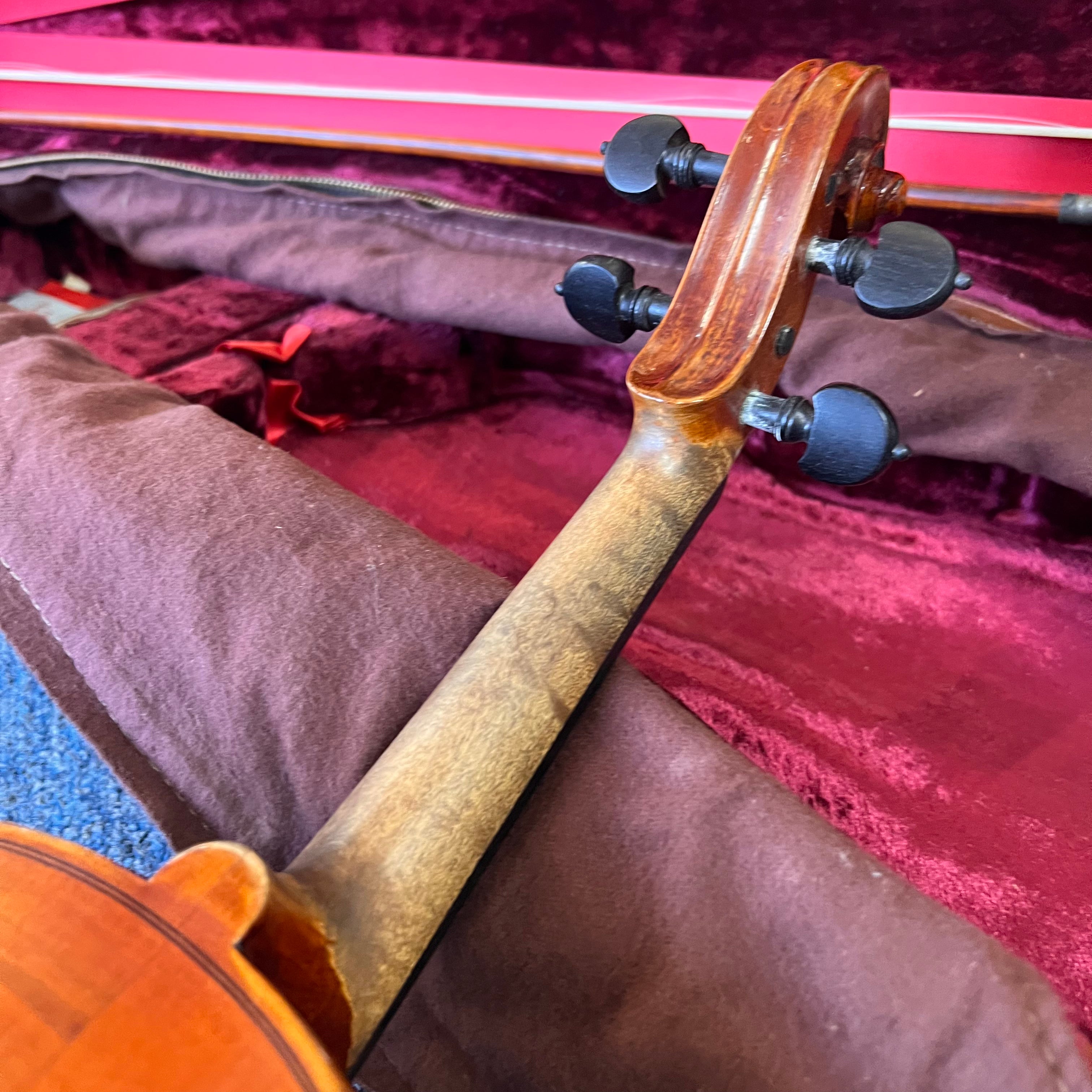 Jan Kriml 4/4 Violin w/case & bow Vintage Nice!