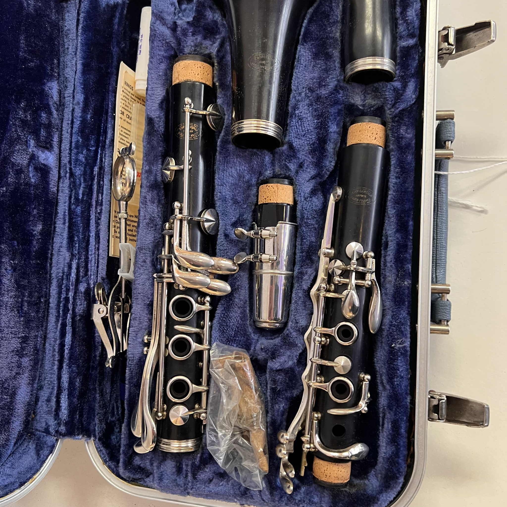 Jean Cartier Wood Clarinet Model 1964A France Excellent 1966 (used)