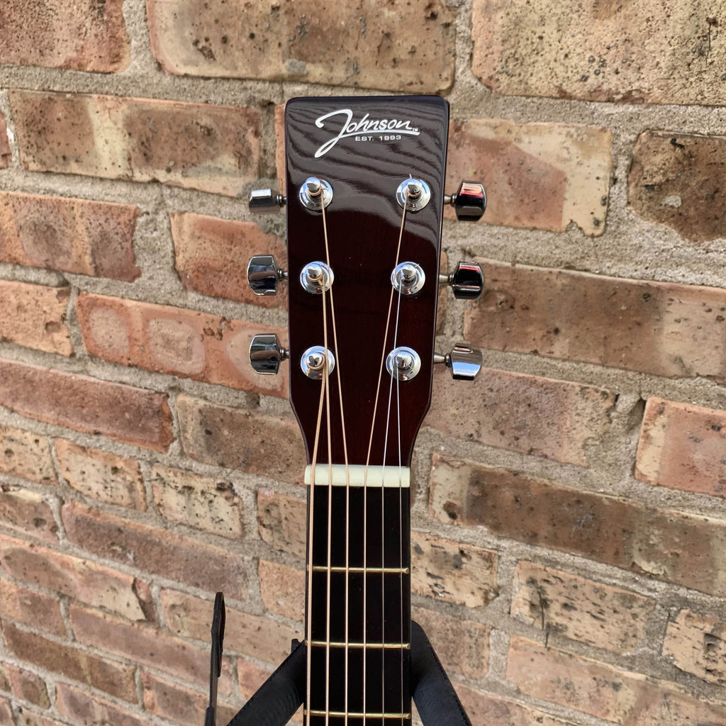 Johnson 3/4 Steel String Acoustic Guitar Red Burst