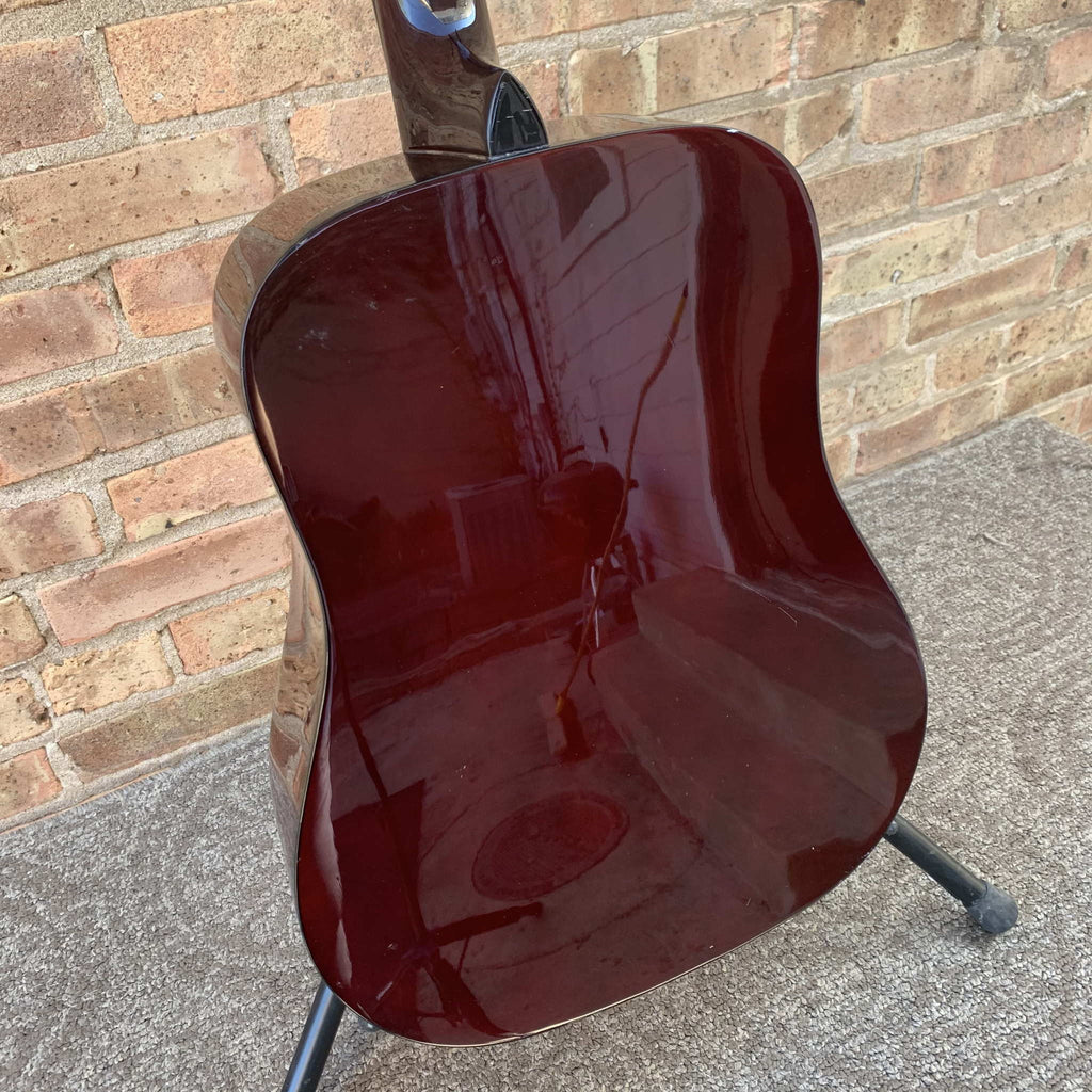 Johnson 3/4 Steel String Acoustic Guitar Red Burst