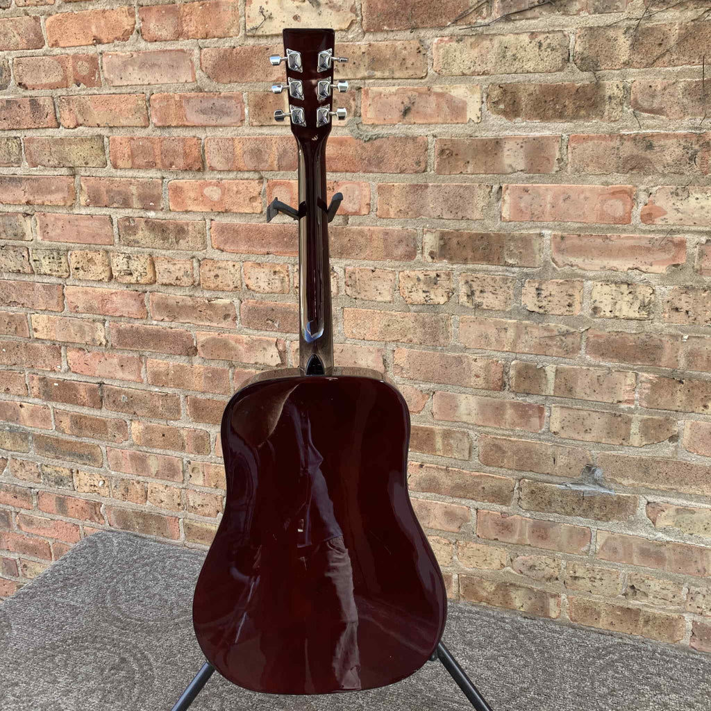 Johnson 3/4 Steel String Acoustic Guitar Red Burst