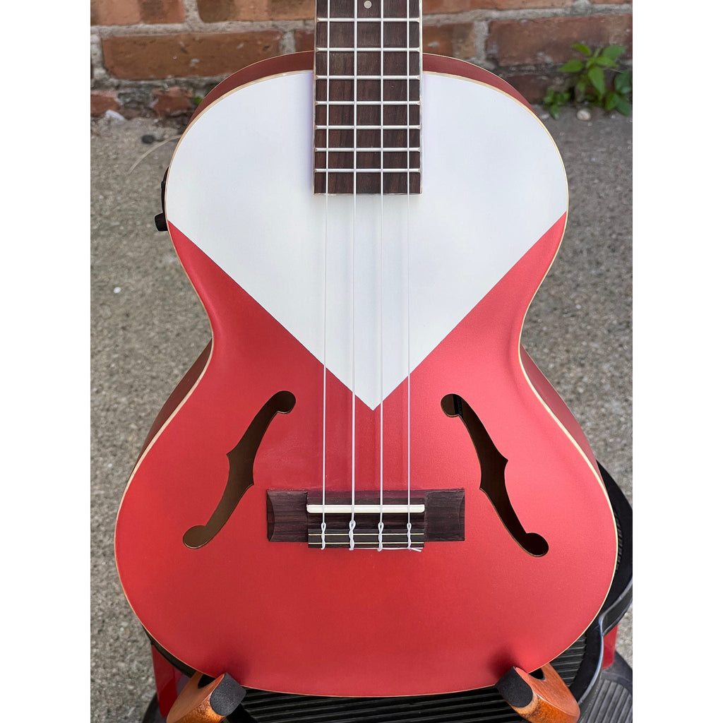 Kala Chicago Red Archtop Tenor Ukulele