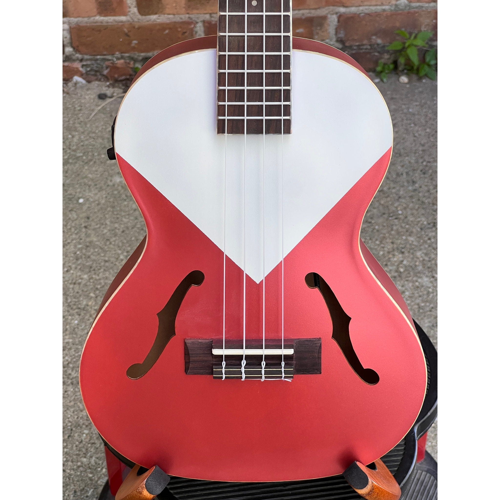 Kala Chicago Red Archtop Tenor Ukulele