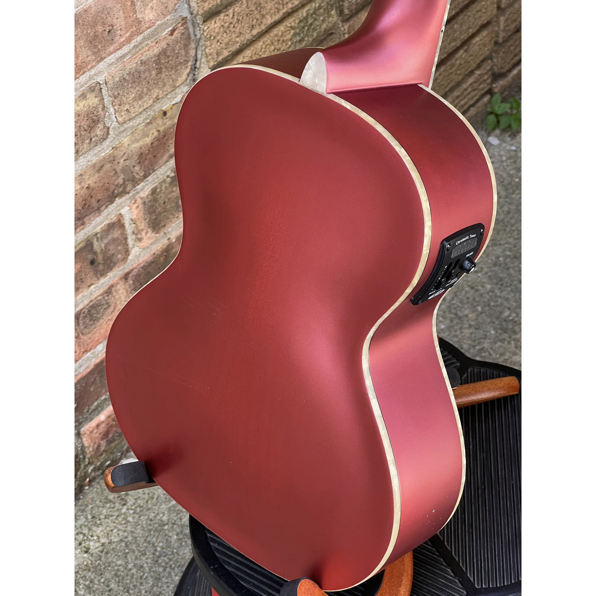 Kala Chicago Red Archtop Tenor Ukulele