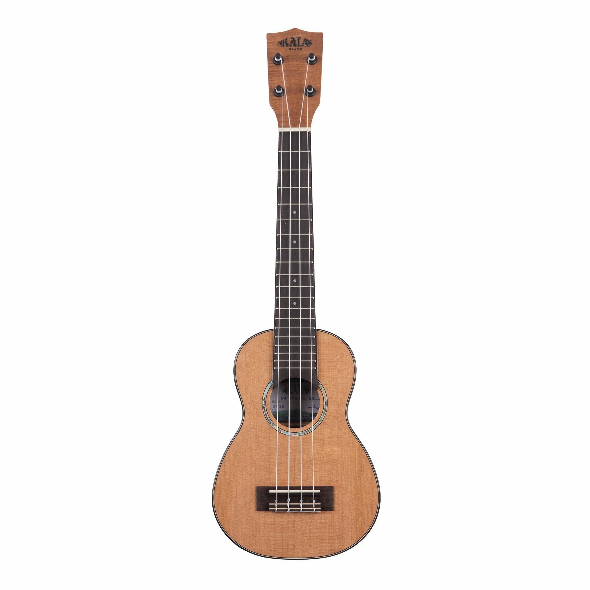 Kala Gloss Long Neck Soprano Ukulele Solid Cedar Top Acacia