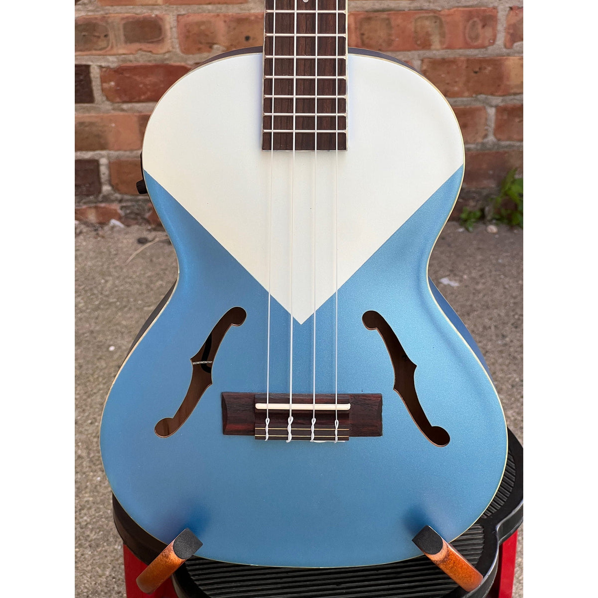 Kala Lake Shore Blue Archtop Tenor Ukulele