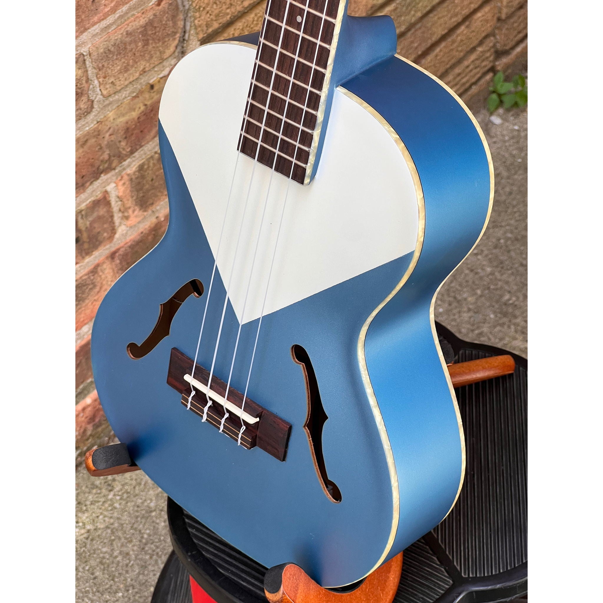 Kala Lake Shore Blue Archtop Tenor Ukulele