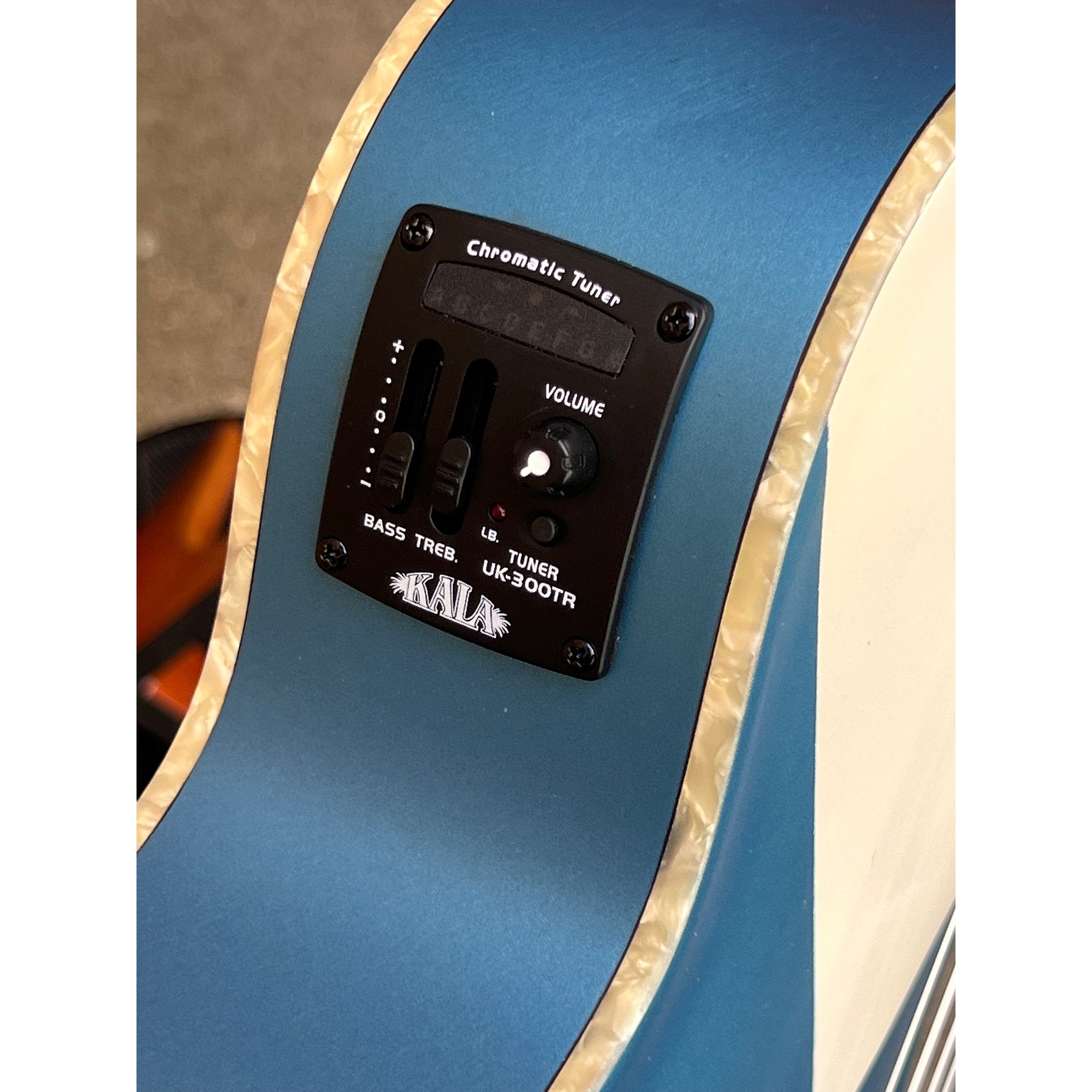 Kala Lake Shore Blue Archtop Tenor Ukulele