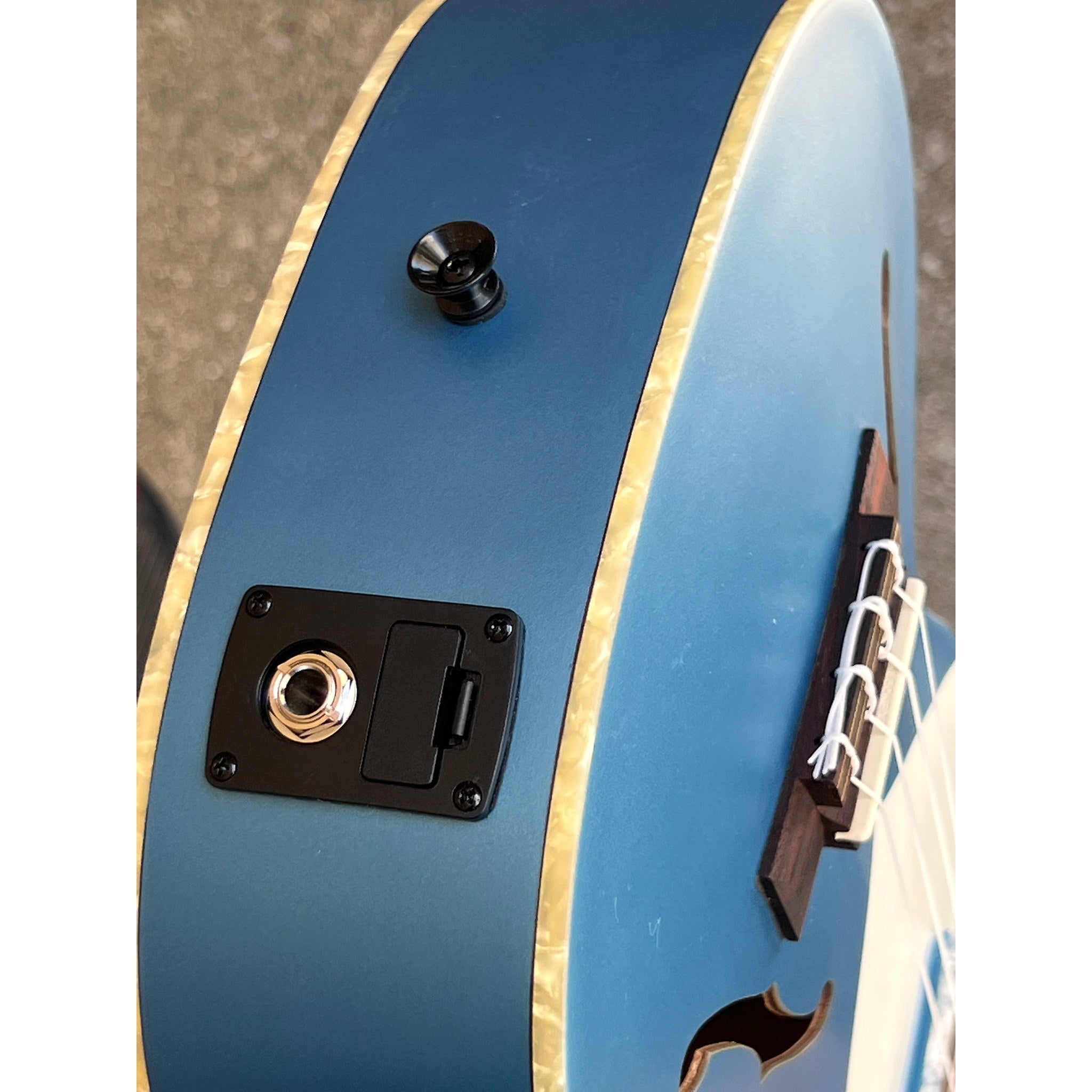 Kala Lake Shore Blue Archtop Tenor Ukulele