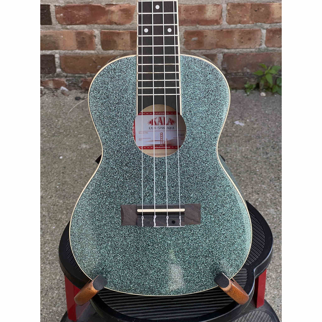 Kala Rhapsody In Blue Sparkle Concert Ukulele