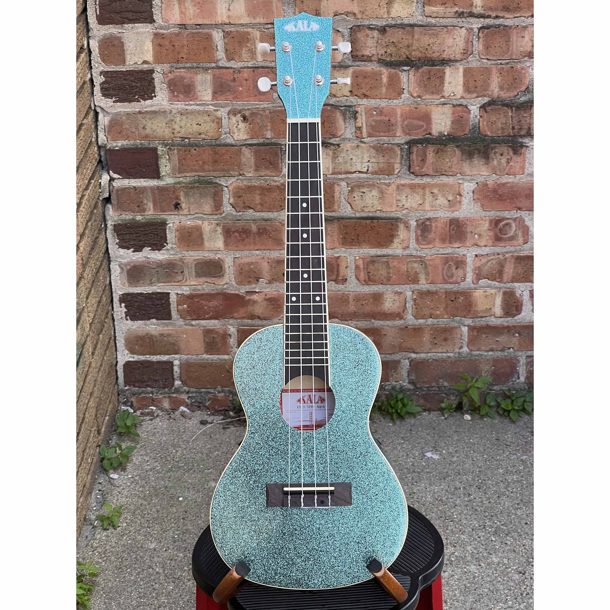 Kala Rhapsody In Blue Sparkle Concert Ukulele