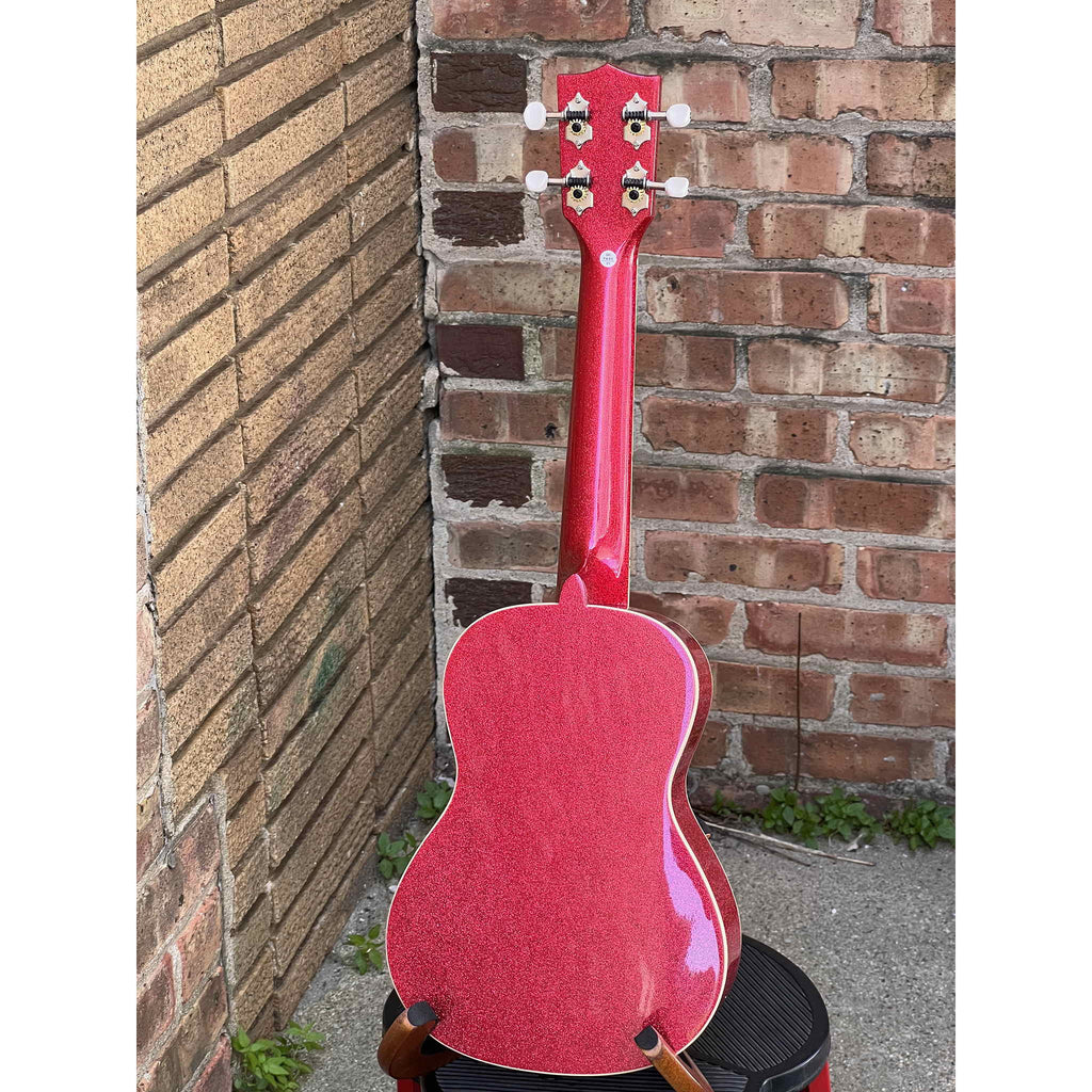 Kala Ritzy Red Sparkle Concert Ukulele