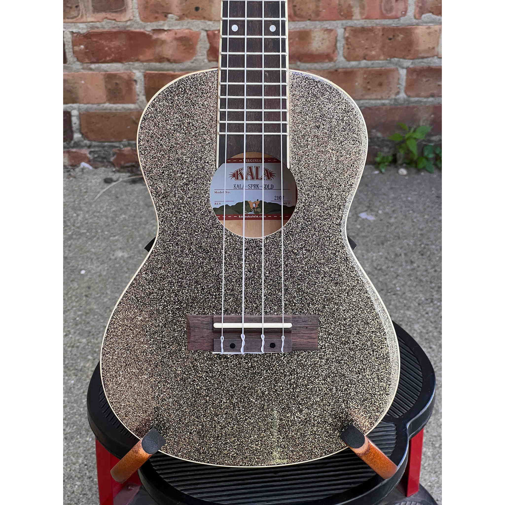 Kala Stardust Gold Sparkle Concert Ukulele