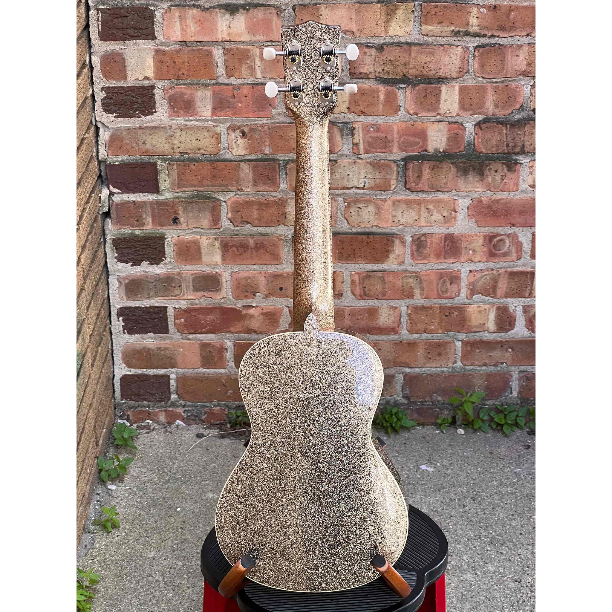 Kala Stardust Gold Sparkle Concert Ukulele