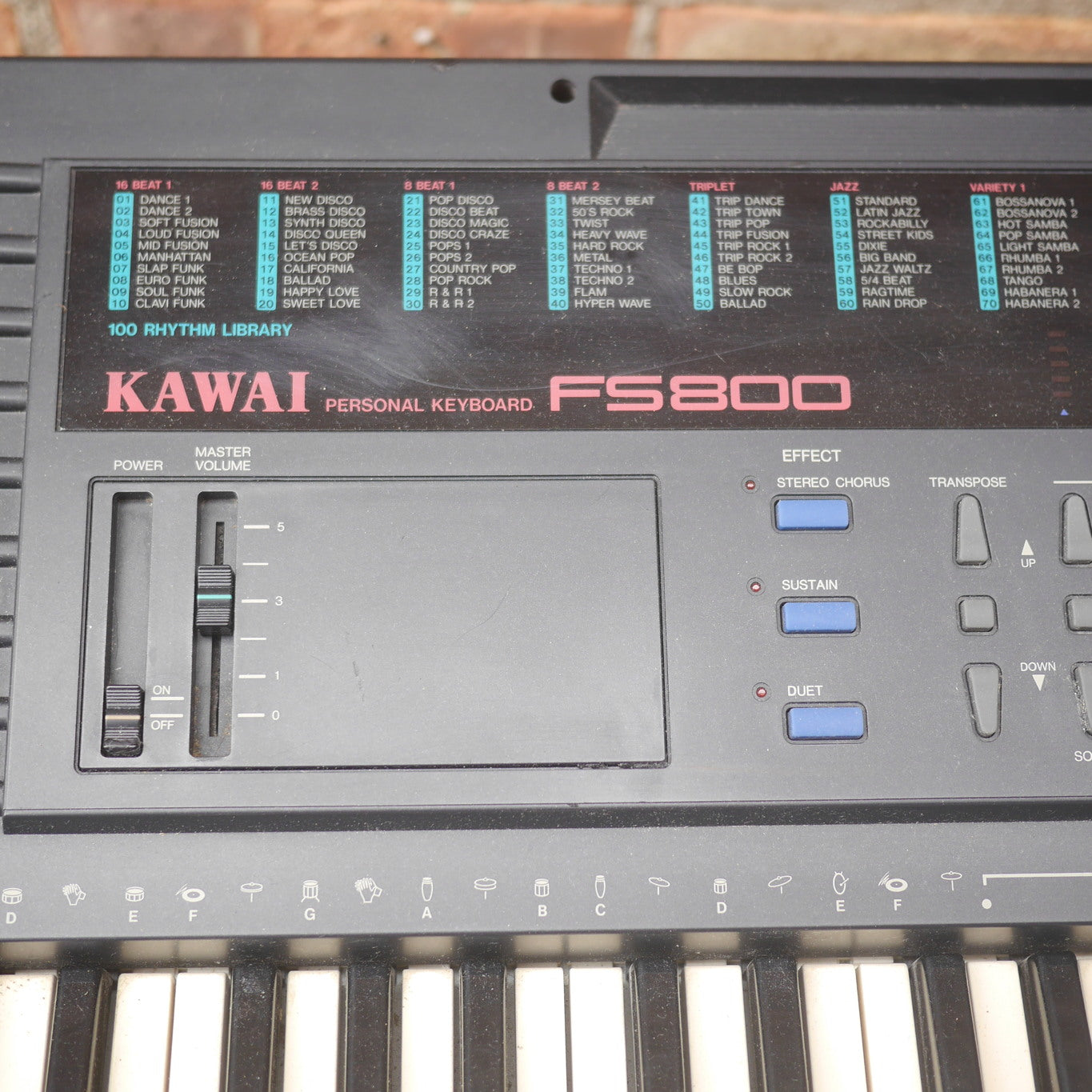 Kawaii FS800 Synthesizer Keyboard SUPERBOARD Vintage 1980s