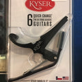 Kyser Quick Change Capo Six String Guitar Black