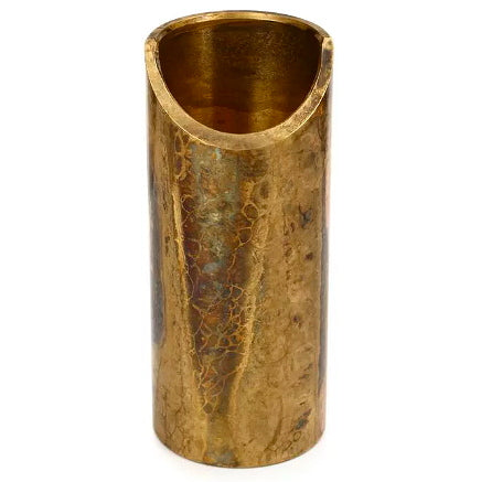 Large Aged Brass Swamp Rock Slide