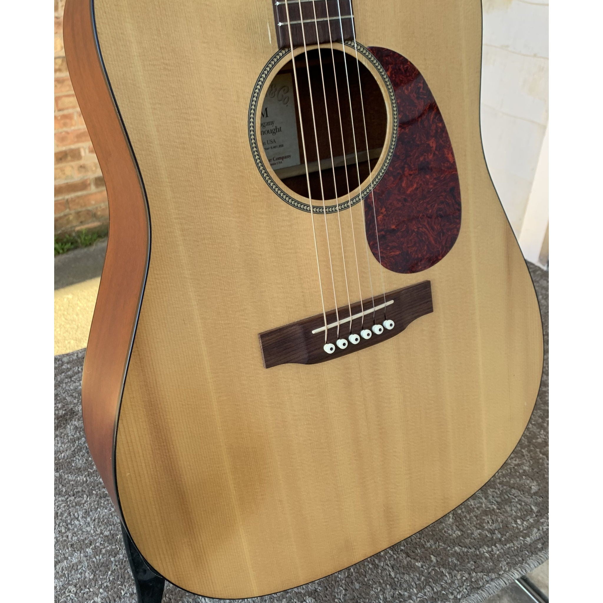 Martin DM Acoustic Electric Guitar Used Natural USA