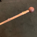 Mike Balter 103B Round Brown Rubber Birch Medium Soft Marimba Mallets - B103B (used)