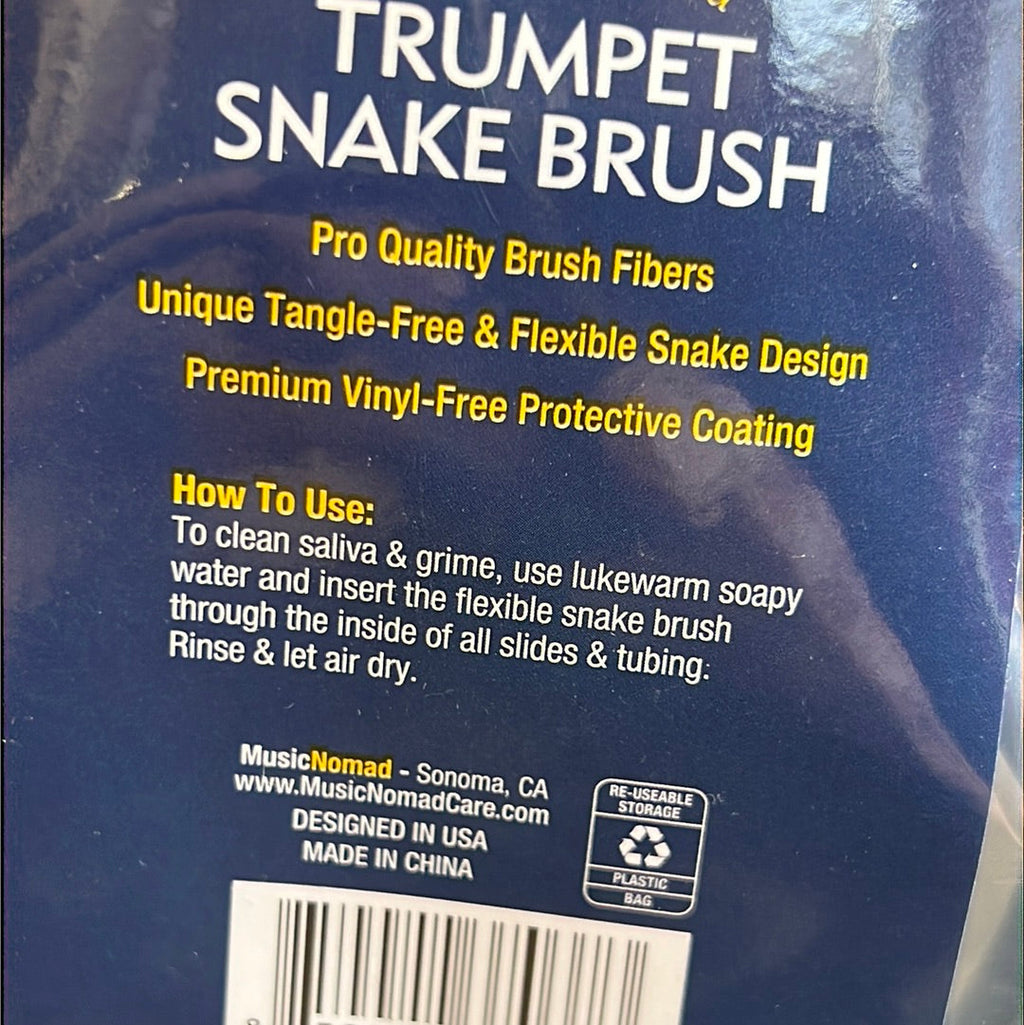 Music Nomad (NEW) Premium Trumpet Snake Brush Vinyl Free