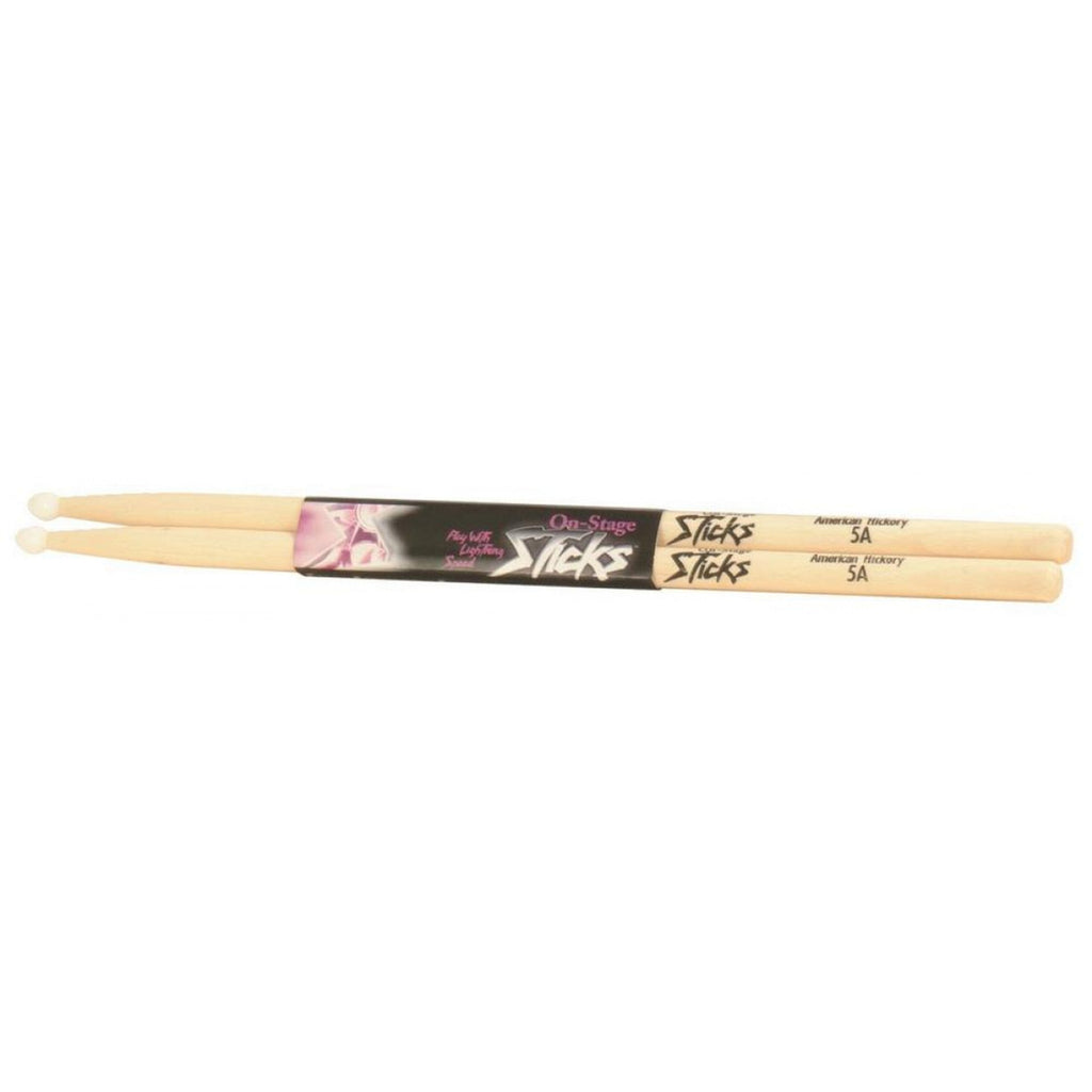 On Stage Maple Drum Sticks (2B Nylon Tip) Pair
