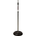 On Stage Round Base Microphone Stand Chrome