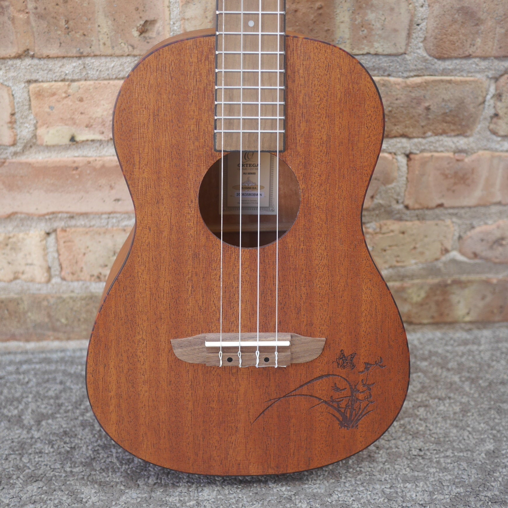 Ortega Bonfire Series Baritone Ukulele Sapele
