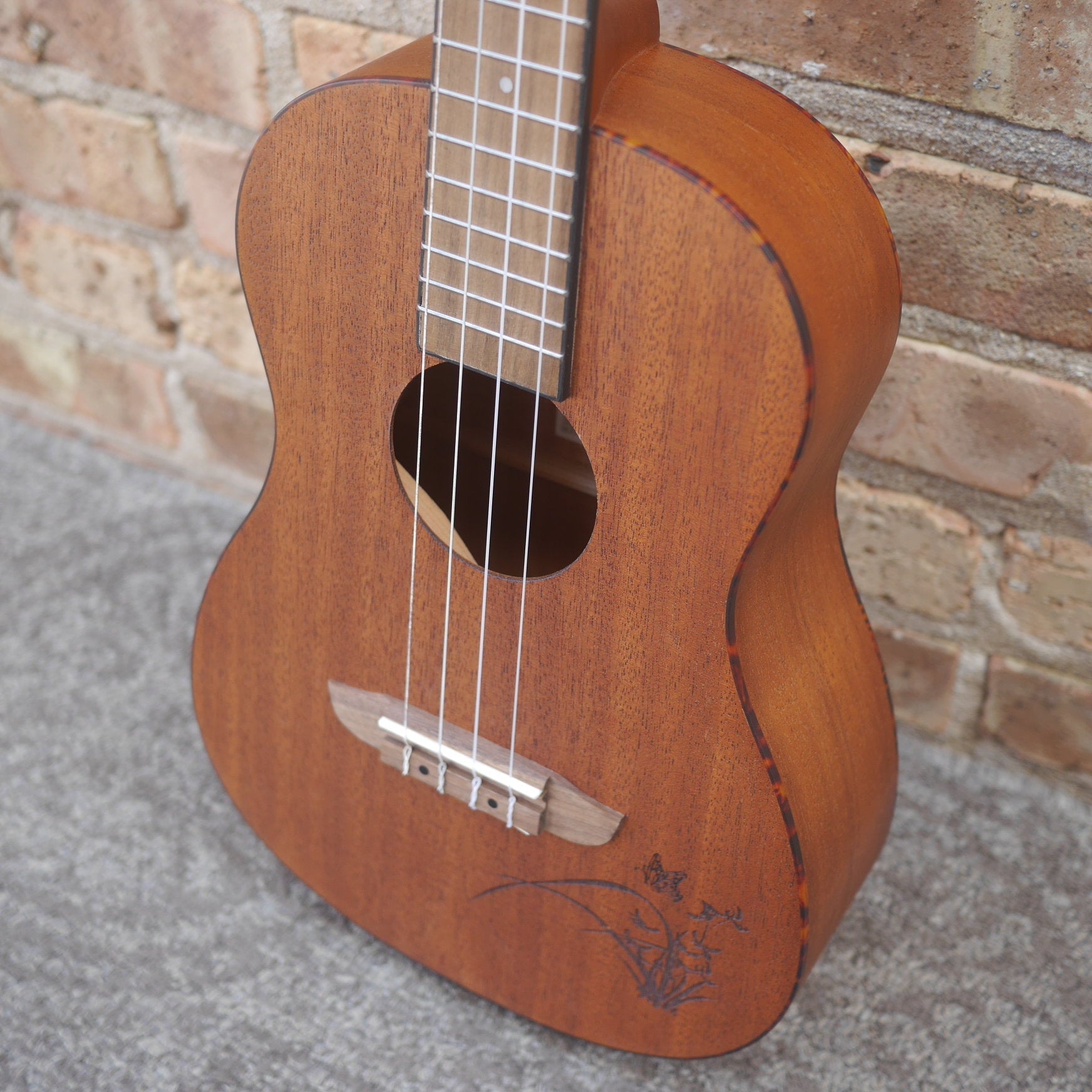 Ortega Bonfire Series Baritone Ukulele Sapele