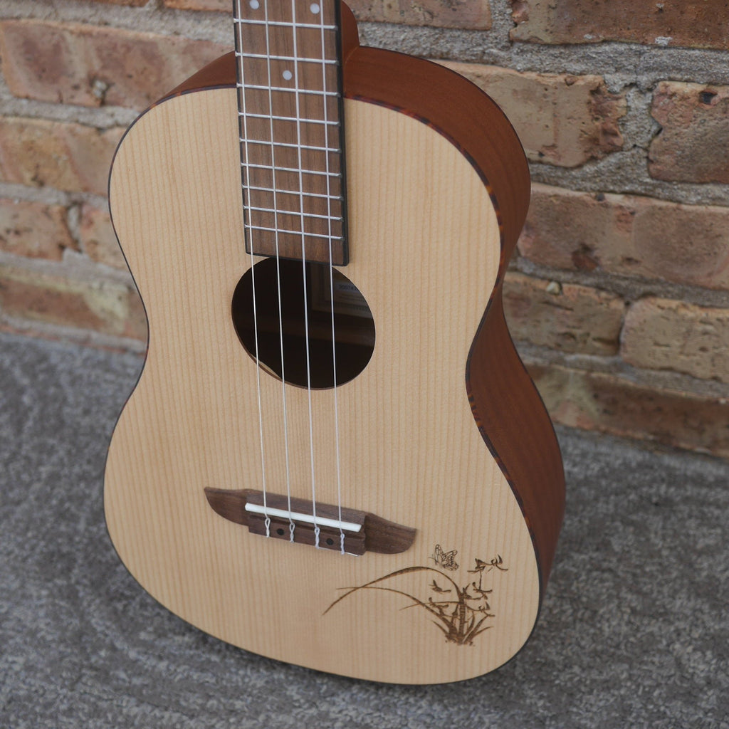 Ortega Bonfire Series Baritone Ukulele Spruce Top